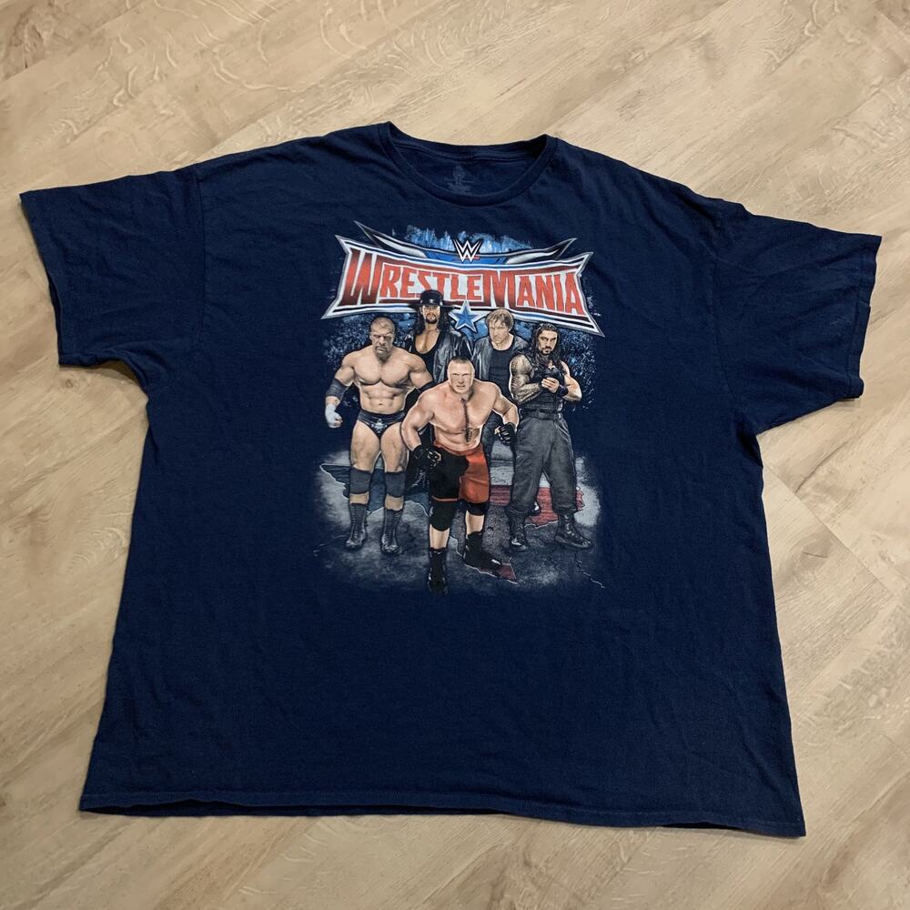 WWE WrestleMania 32 T-Shirt Men's 3XL XXXL Roman Reigns Brock Lesnar Triple H